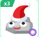 Santa Pet Rock Sticker | Adopt Me⚡ Fast Delivery ⚡