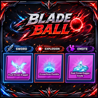 [ Limited Set ] Dual Ocean Dagger + Explosion + Emote | FAST DELIVERY✅