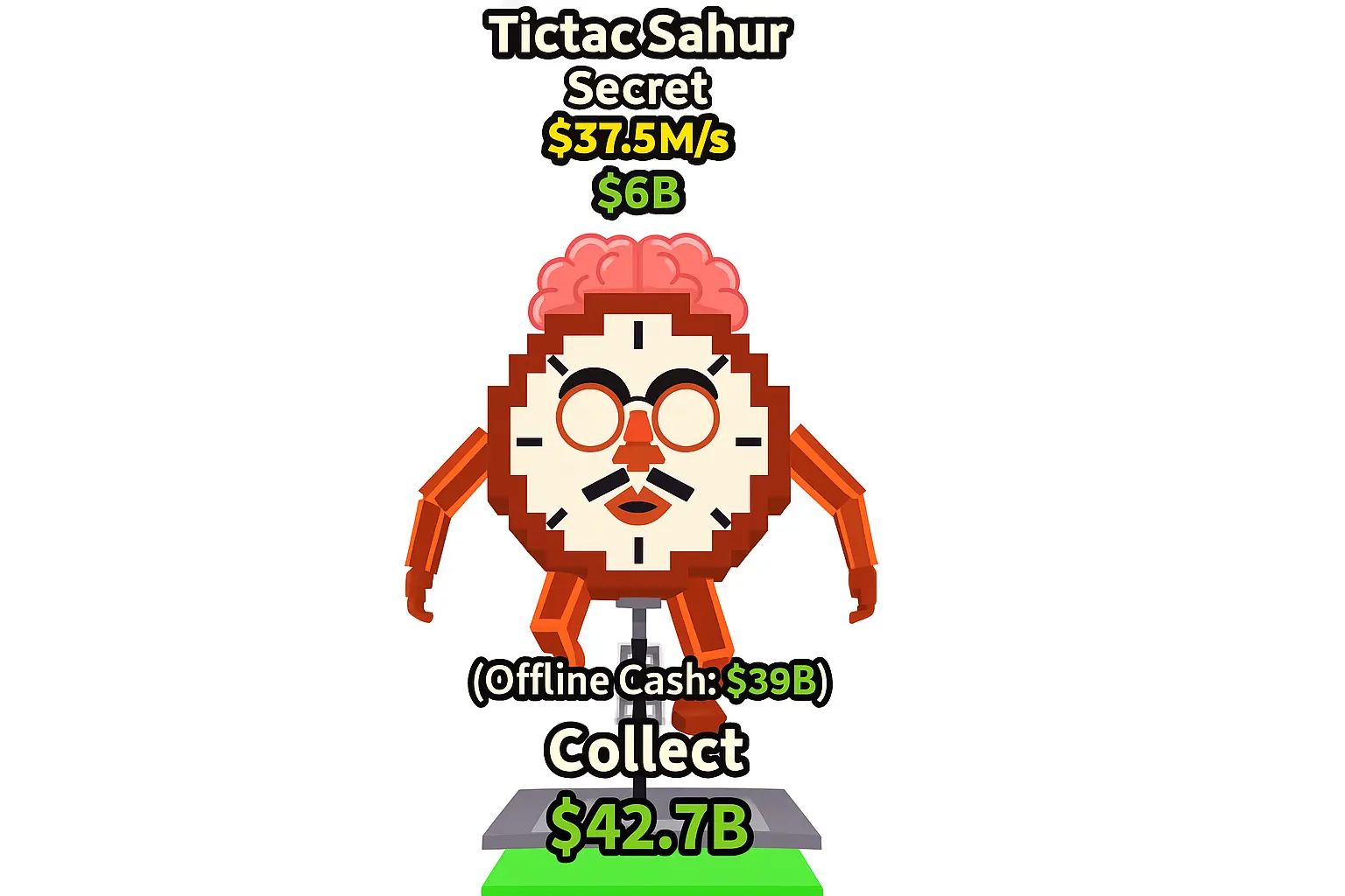 ⚡ TICTAC SAHUR 💨 | 💎 37.5 M/s Speed | 🚀 Fast & Secure Delivery 💫 | 🧠 Brainrot Stealer 🎮