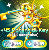 Anime Reborn - +45 Potential Key【1499R】