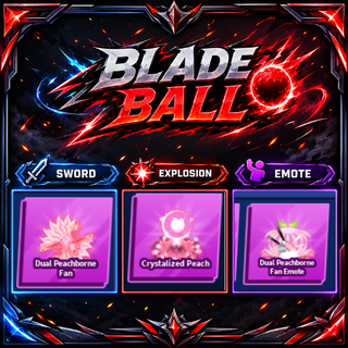 [ Limited Set ] Dual Peachborne Fan + Explosion + Emote | FAST DELIVERY✅