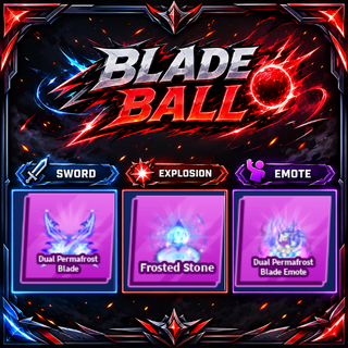 [ Limited Set ] Dual Permafrost Blade + Explosion + Emote | FAST DELIVERY✅