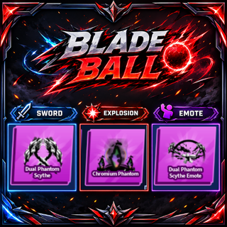 [ Limited Set ] Dual Phantom Scythe + Explosion + Emote | FAST DELIVERY✅