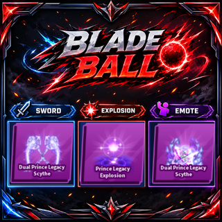 [ Limited Set ] Dual Prince Legacy Scythe+ Explosion + Emote | FAST DELIVERY✅