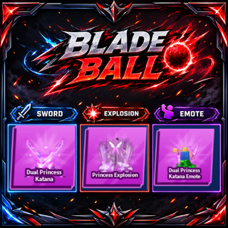 [ Limited Set ] Dual Princess Katana + Explosion + Emote | FAST DELIVERY✅