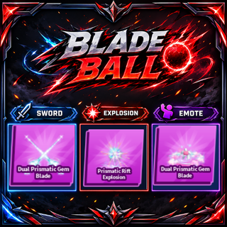 [ Limited Set ] Dual Prismatic Gem Blade + Explosion + Emote | FAST DELIVERY✅