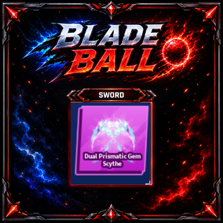 [ Limited Sword ] Dual Prismatic Gem Scythe | FAST DELIVERY✅