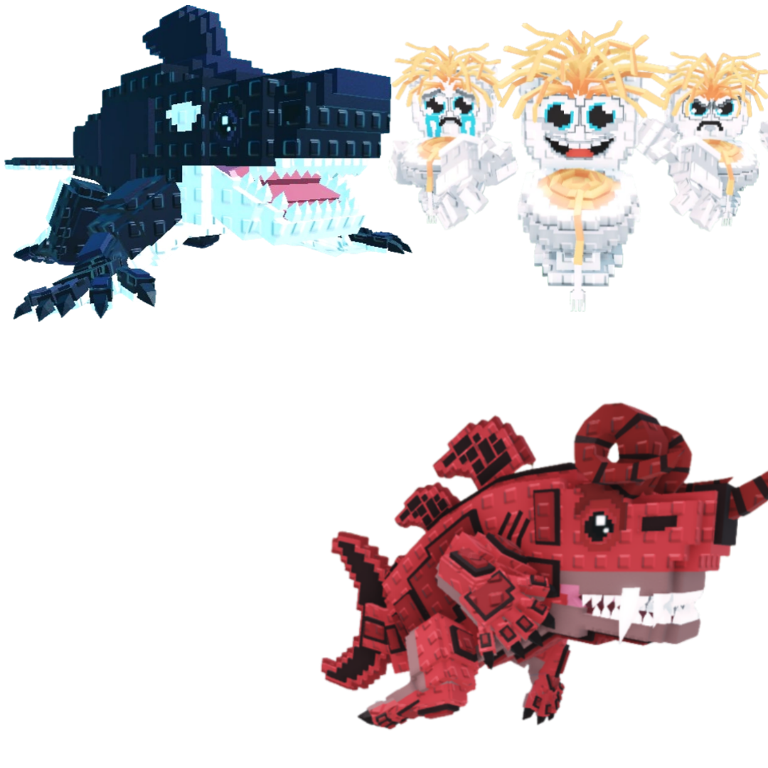 [BUNDLE] - 🍾 1x Orcaledon 🍾 1x Eviledone 🍾 1x Los Spaghettis