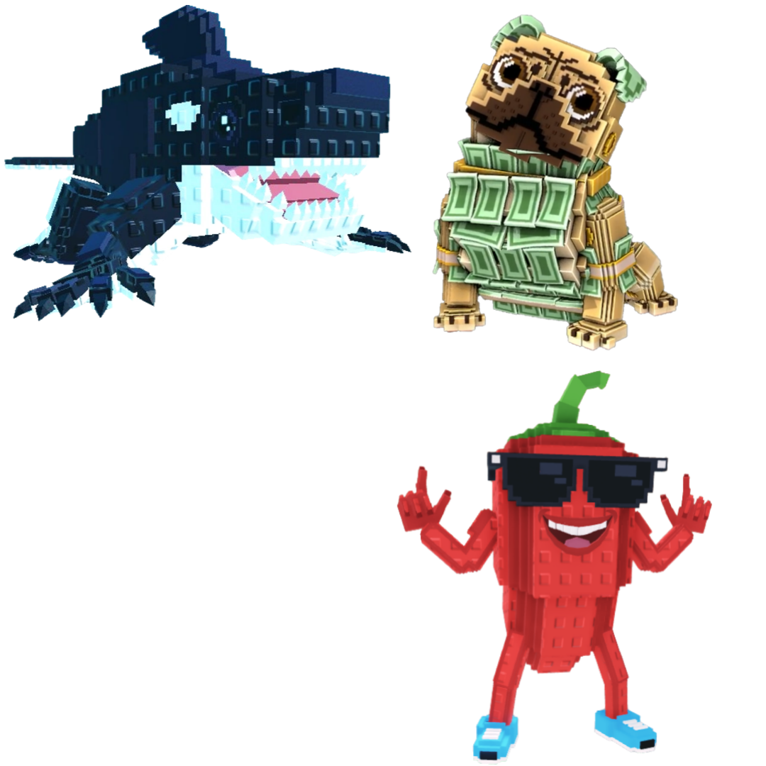 [BUNDLE] - 🦃 1x Orcaledon 🦃 1x Chillin Chili 🦃 1x Money Money Puggy