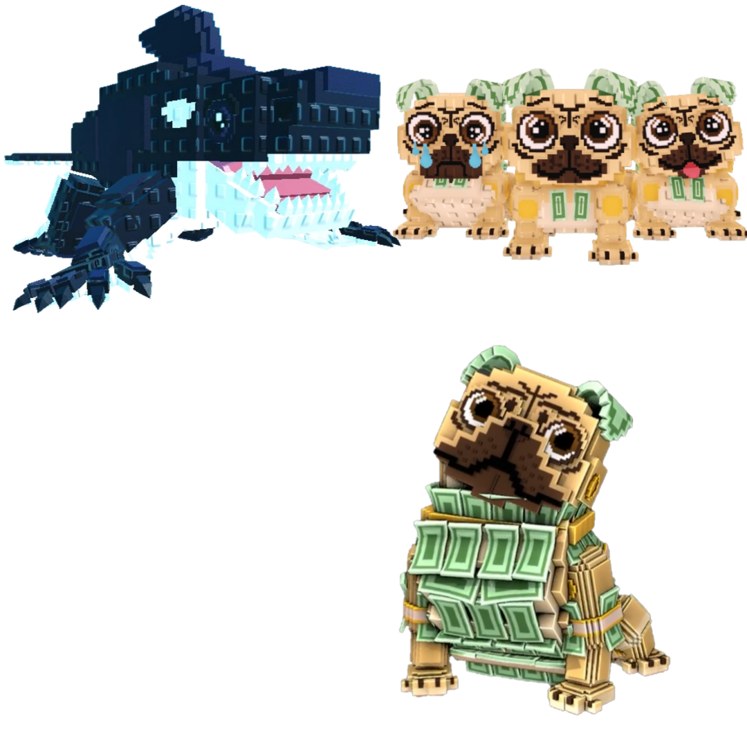 [BUNDLE] - 🍻 1x Orcaledon 🍻 1x Los Puggies 🍻 1x Money Money Puggy