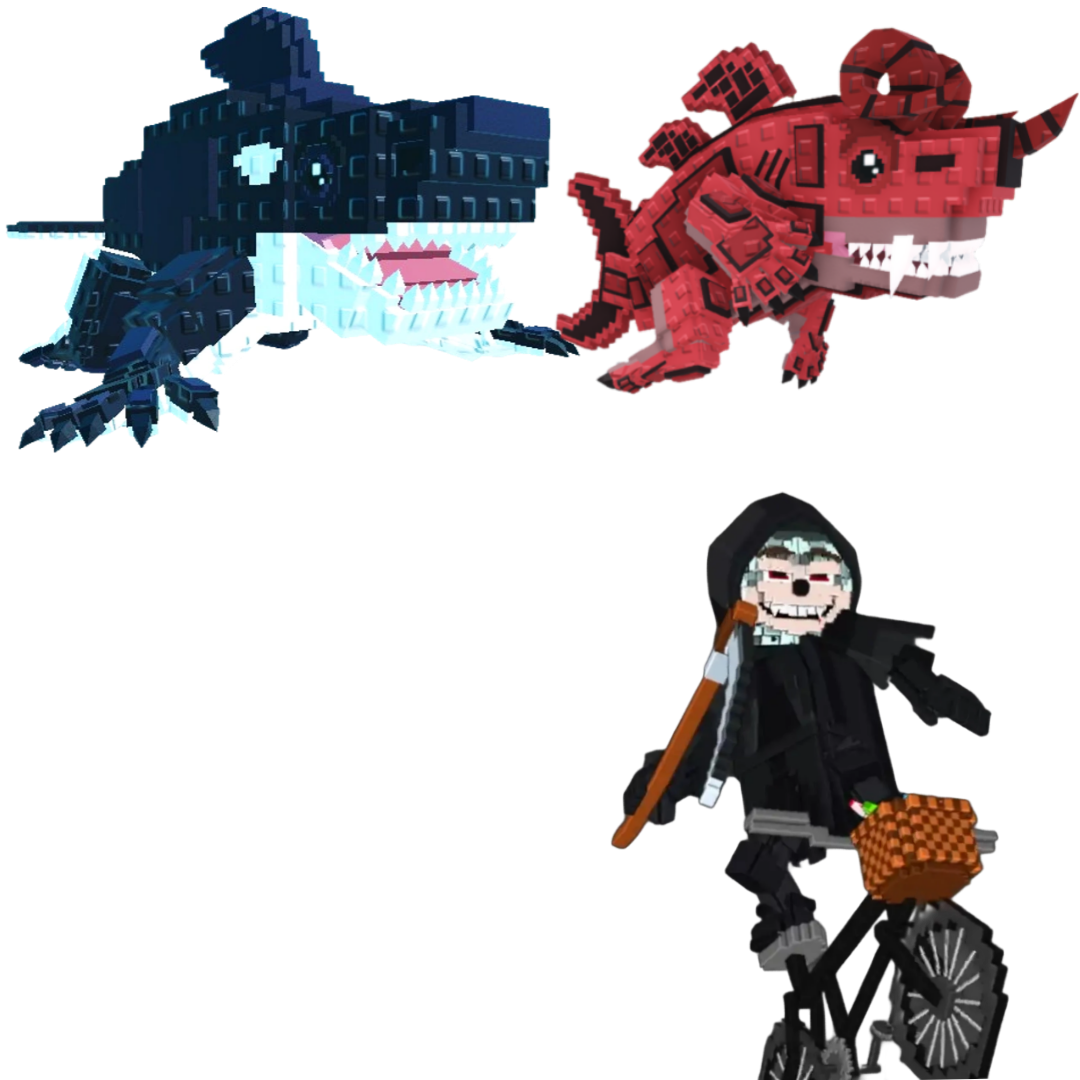[BUNDLE] - 🧊 1x Orcaledon 🧊 1x Mieteteira Bicicleteira 🧊 1x Eviledone