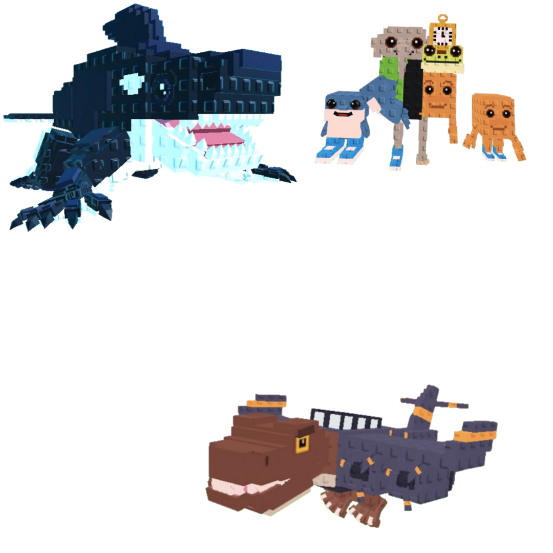 [BUNDLE] - 🌶️ 1x Orcaledon 🌶️ 1x Nuclearo Dinossauro 🌶️ 1x Los Combinasionas