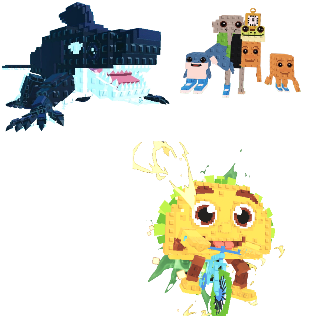 [BUNDLE] - 🥬 1x Orcaledon 🥬 1x Tacorita Bicicleta 🥬 1x Los Combinasionas