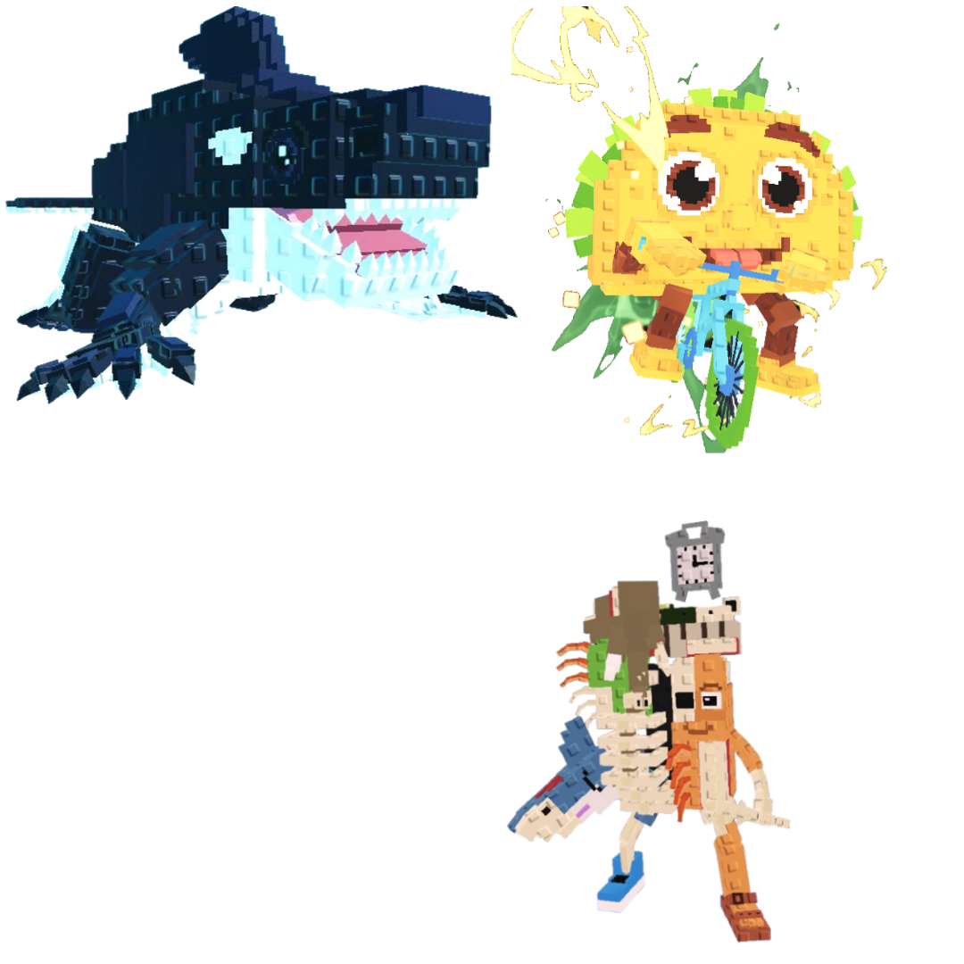 [BUNDLE] - 🥖 1x Orcaledon 🥖 1x La Extinct Grande 🥖 1x Tacorita Bicicleta