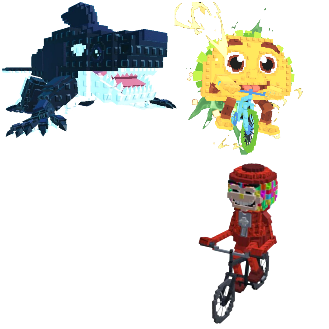[BUNDLE] - 🥞 1x Orcaledon 🥞 1x Chicleteira Bicicleteira 🥞 1x Tacorita Bicicleta
