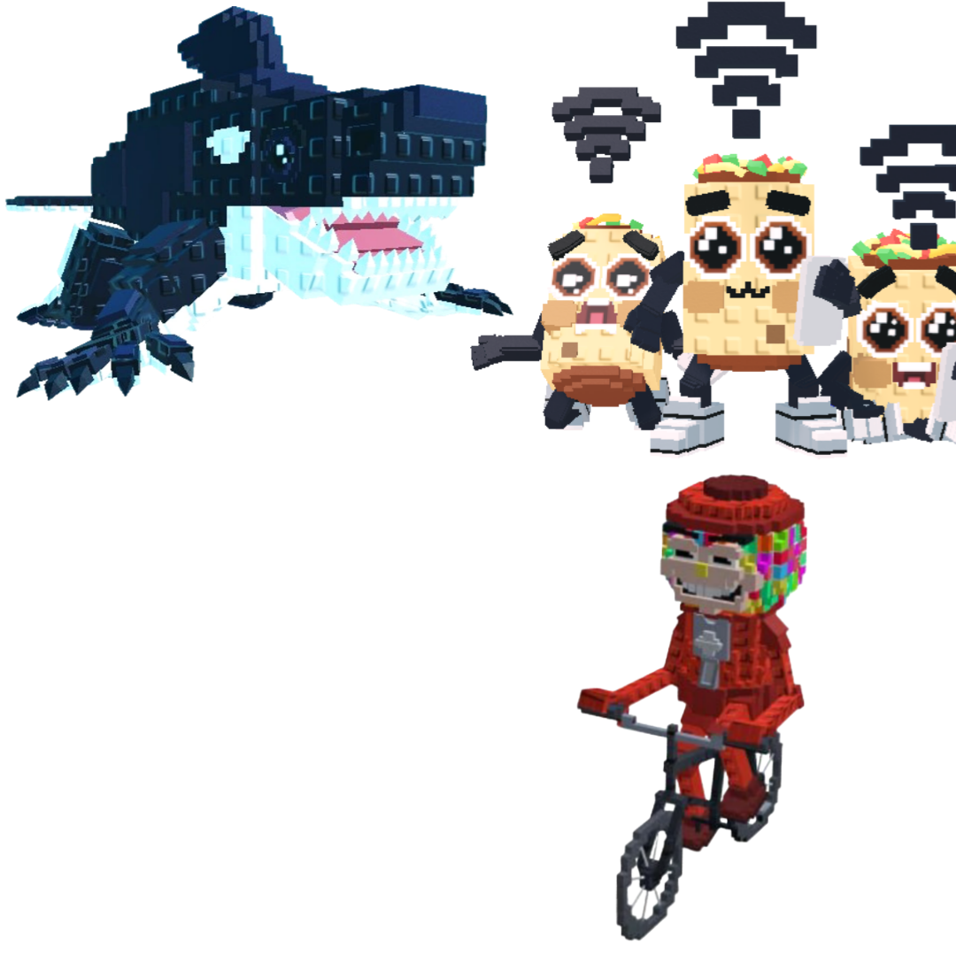 [BUNDLE] - 🧇 1x Orcaledon 🧇 1x Chicleteira Bicicleteira 🧇 1x Los Nooo My Hotspotsitos