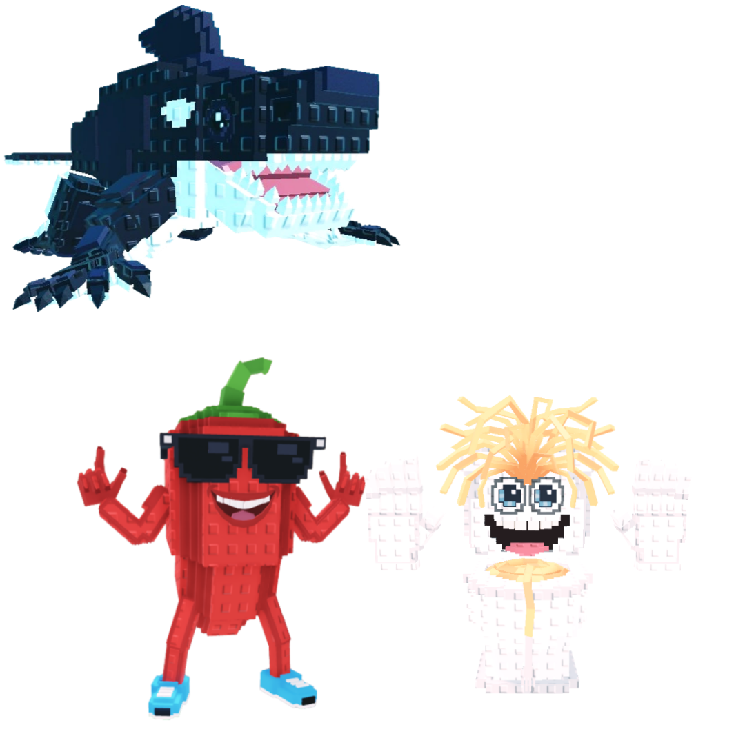 [BUNDLE] - 🍗 1x Orcaledon 🍗 1x Chillin Chil 🍗 1x Spaghetti Tualetti