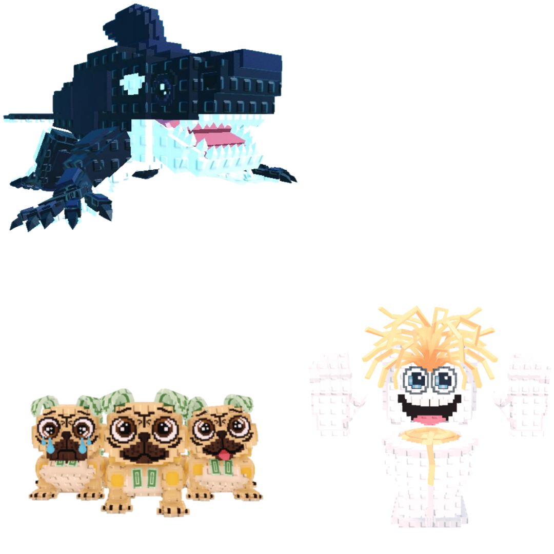 [BUNDLE] - 🍟 1x Orcaledon 🍟 1x Los Puggies 🍟 1x Spaghetti Tualetti
