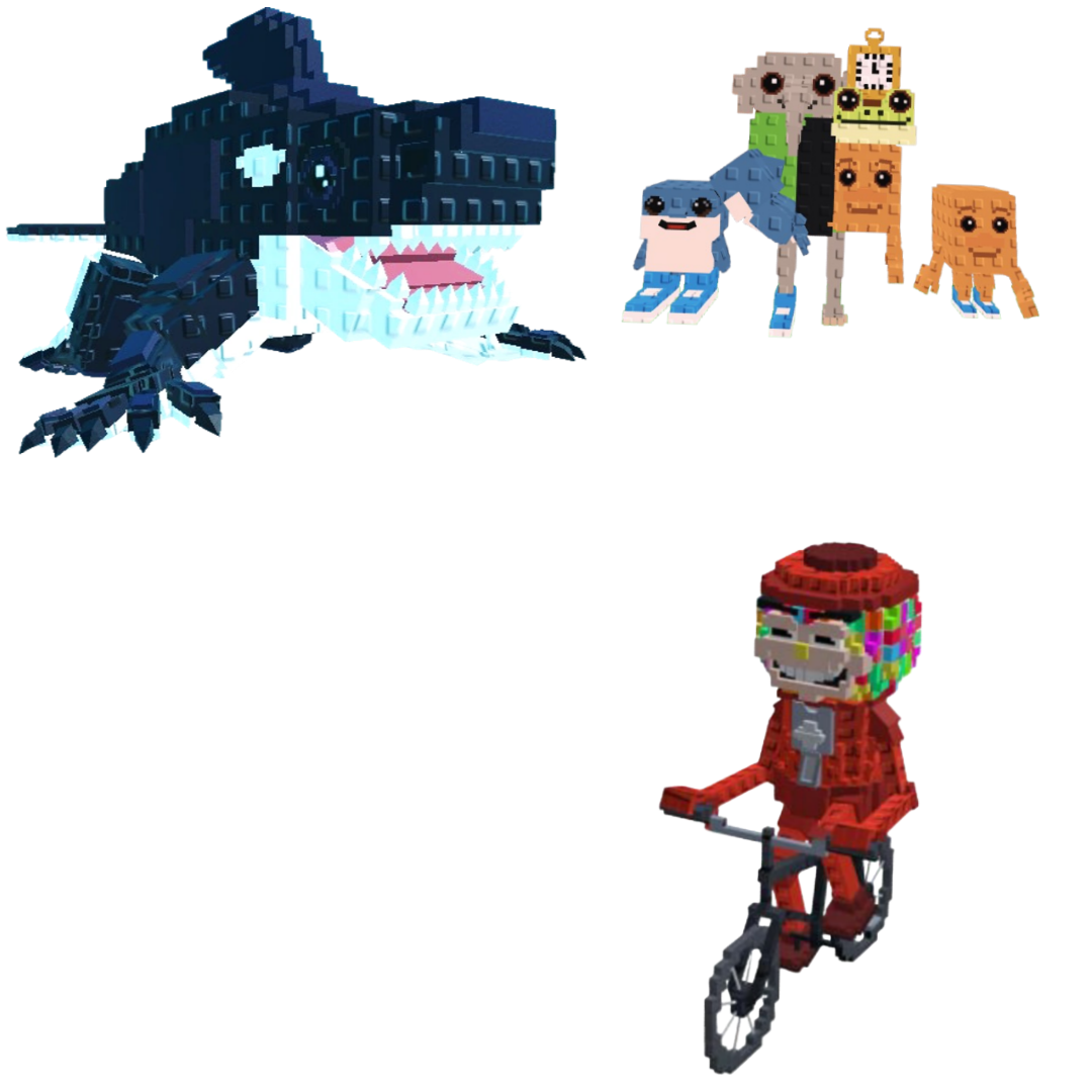 [BUNDLE] - 🐜 1x Orcaledon 🐜 1x Los Combinasionas 🐜 1x Chicleteira Bicicleteira
