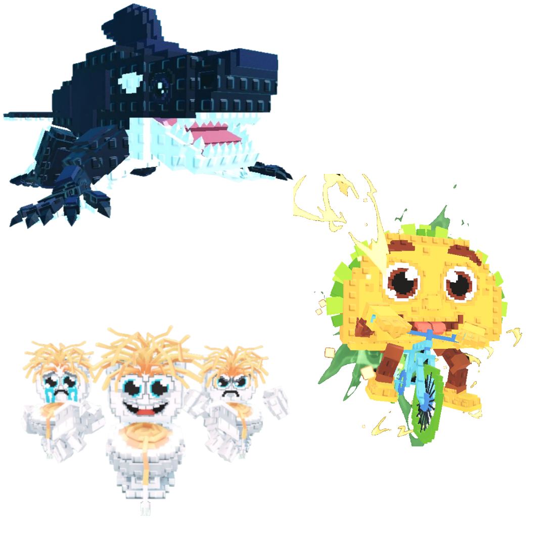 [BUNDLE] - 🦀 1x Orcaledon 🦀 1x Los Spaghettis 🦀 Tacorita Bicicleta