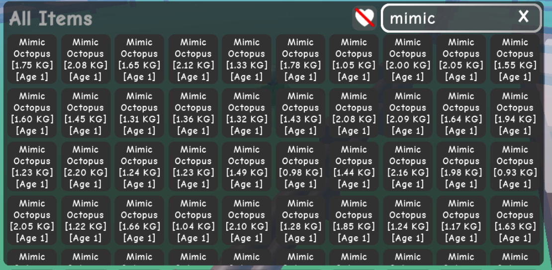 Bundle 5x Mimic Octopus | Age & Weight Random