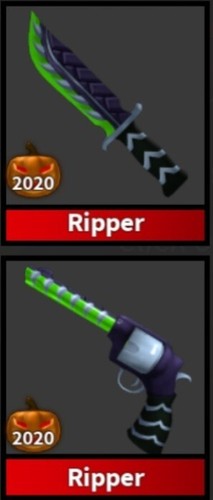 RIPPER SET 2020 (GUN AND KNIFE) - MURDER MYSTERY 2 / MM2