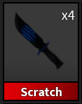 SCRATCH KNIFE 2017 / BLUE SCRATCH KNIFE - MURDER MYSTERY 2 / MM2
