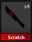 SCRATCH KNIFE 2016 / RED SCRATCH KNIFE - MURDER MYSTERY 2 / MM2