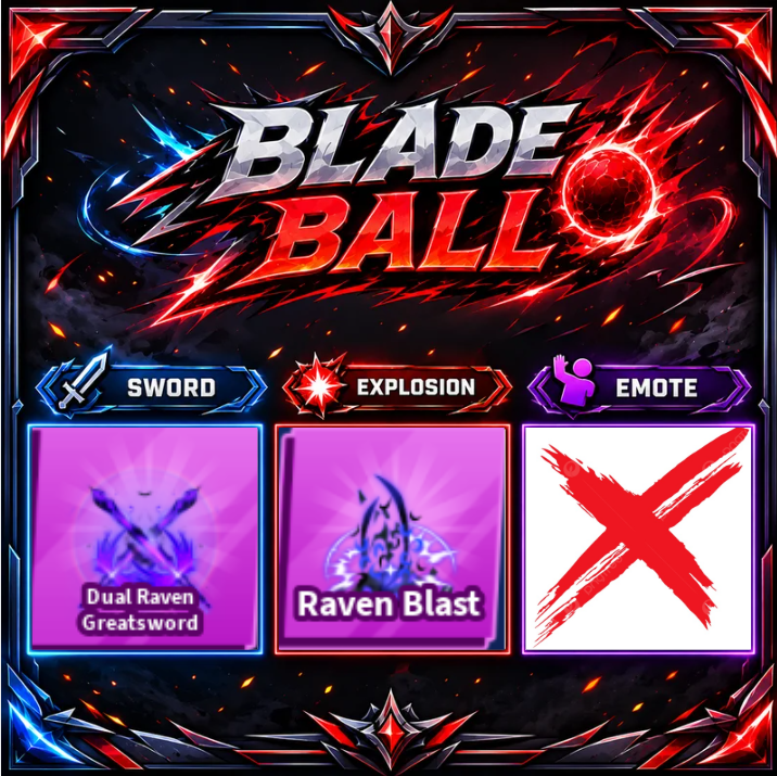 [ Limited Set ] Dual Raven Greatsword + Explosion | FAST DELIVERY✅