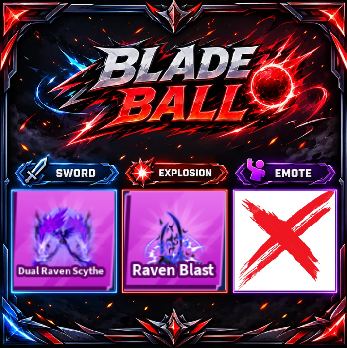 [ Limited Set ] Dual Raven Scythe + Explosion | FAST DELIVERY✅