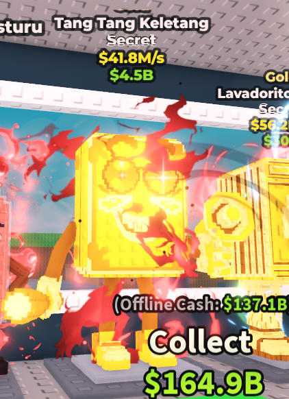 Gold Tang Tang Keletang > 41.8M/s > Steal a Brainrot