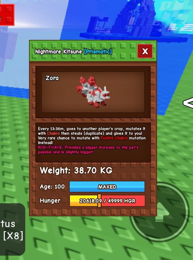 Nightmare Huge Kitsune 38-39Kg Max Age