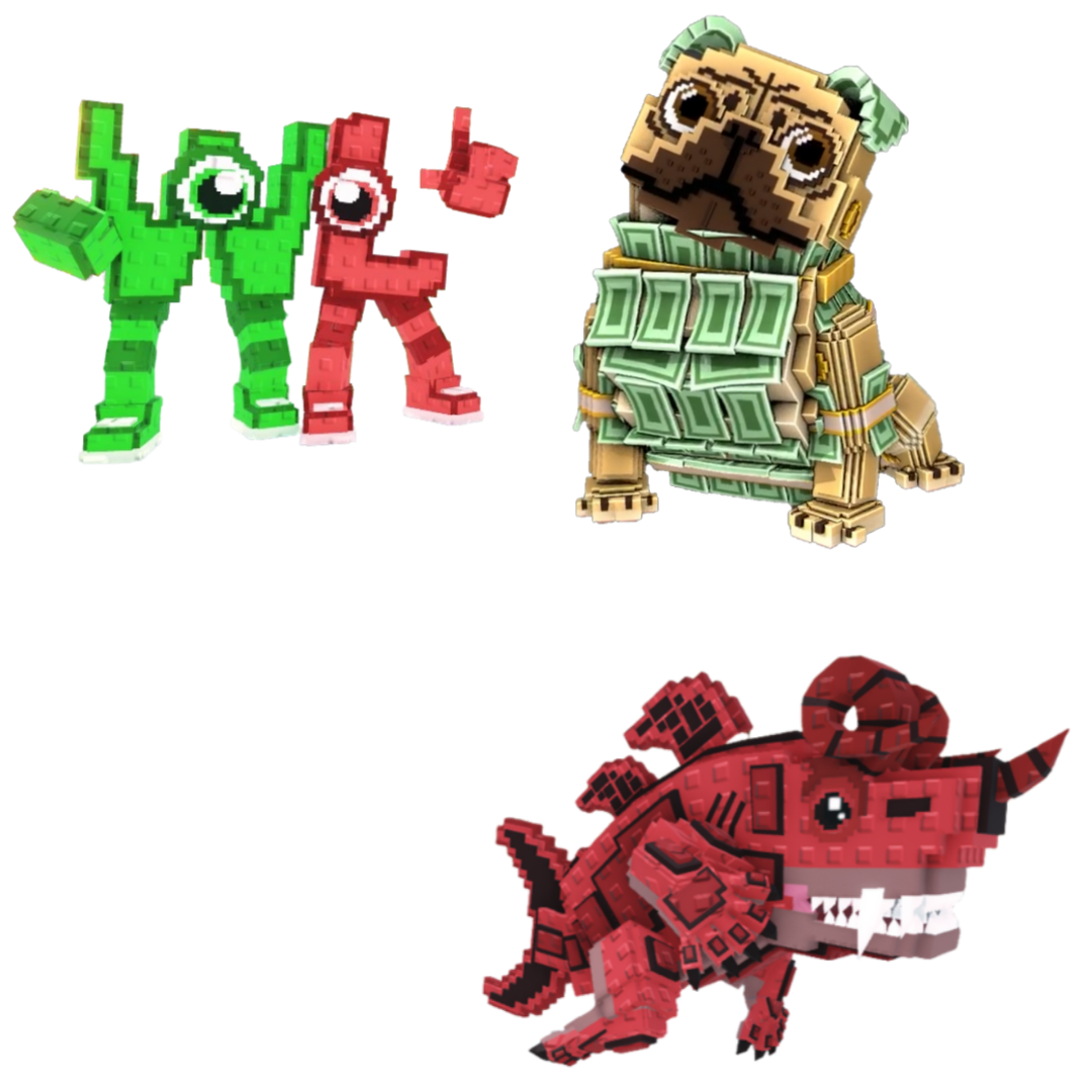 [BUNDLE] - 🥎 1x W or L 🥎 1x Eviledon 🥎 1x Money Money Puggy