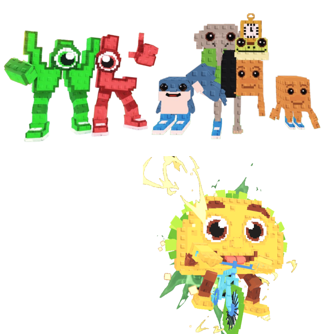 [BUNDLE] - 🥊 1x W or L (WorL) 🥊 1x Los Combinasionas 🥊 1x Tacorita Bicicleta