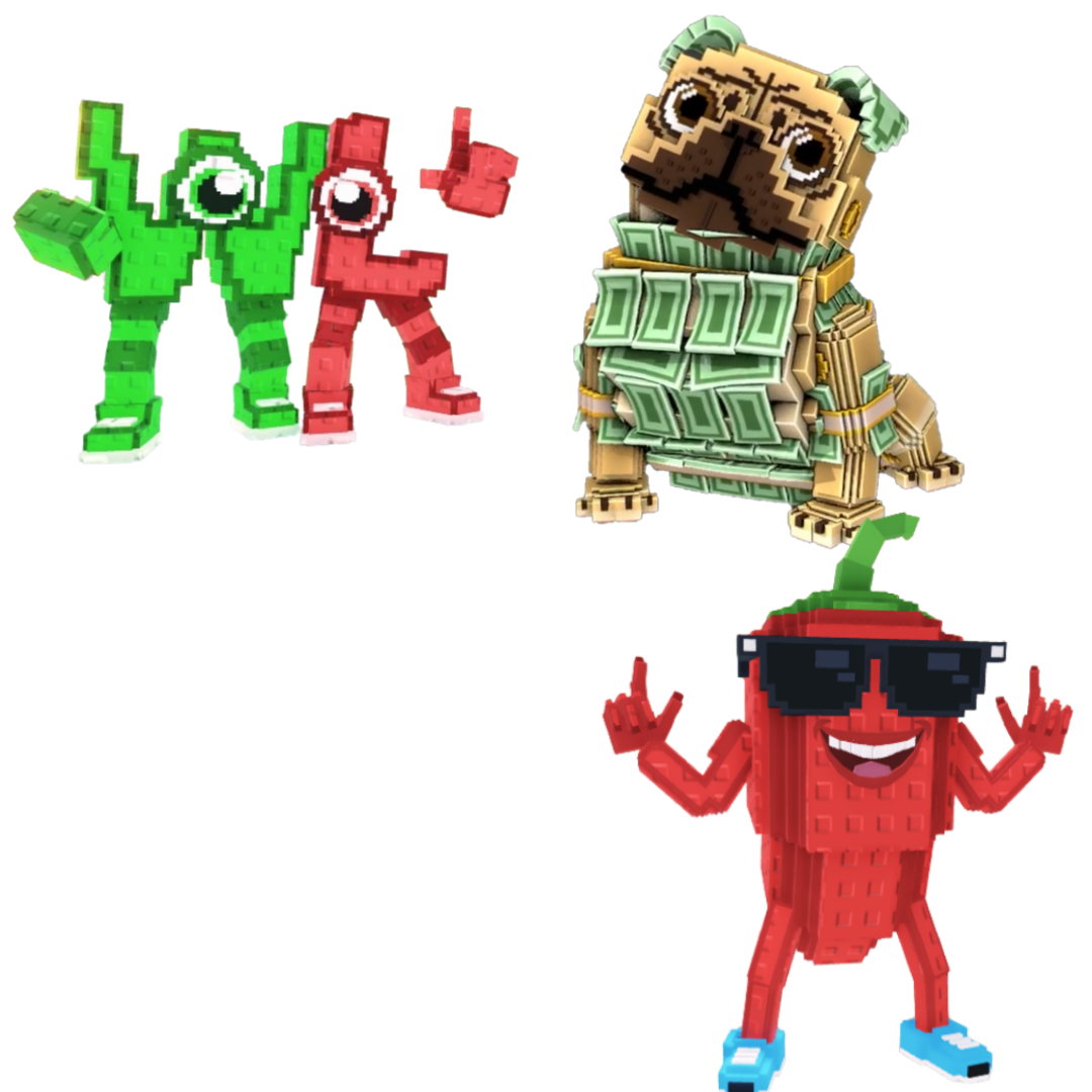 [BUNDLE] - 🍐 1x W or L (WorL) 🍐 1x Chillin Chili 🍐 1x Money Money Puggy