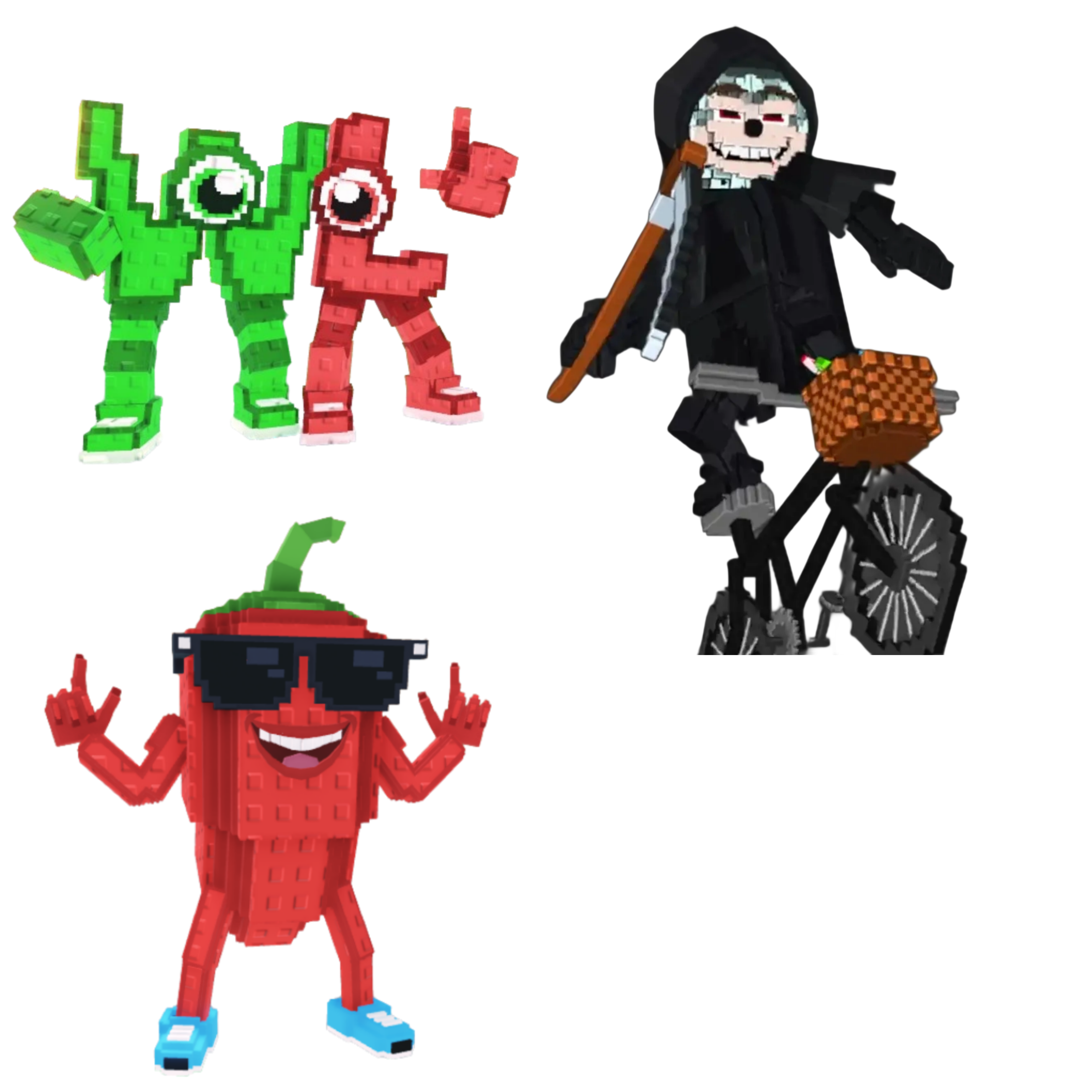 [BUNDLE] - 🧂 1x W or L (WorL) 🧂 1x Chillin Chili 🧂 1x Mieteteira Bicicleteira