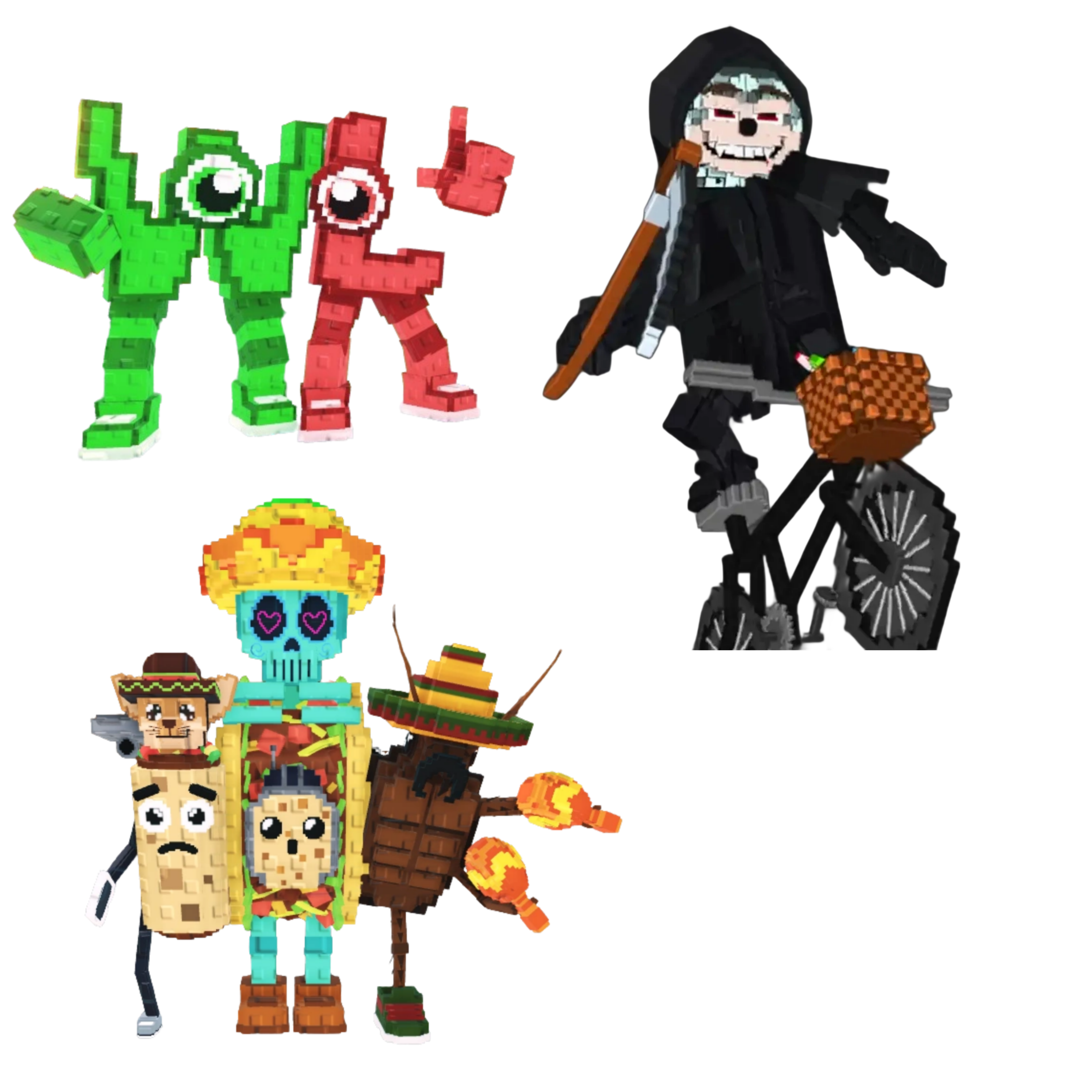 [BUNDLE] - 🍱 1x W or L (WorL) 🍱 1x La Taco Combinasion 🍱 1x Mieteteira Bicicleteira