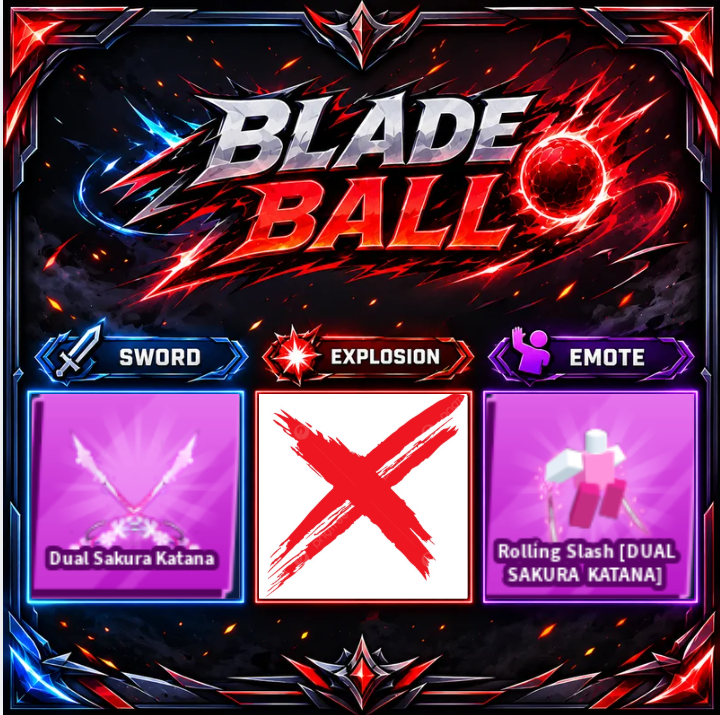 [ Limited Set ] Dual Sakura Katana + Emote | FAST DELIVERY✅