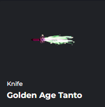 Golden Age Tanto | Da Hood