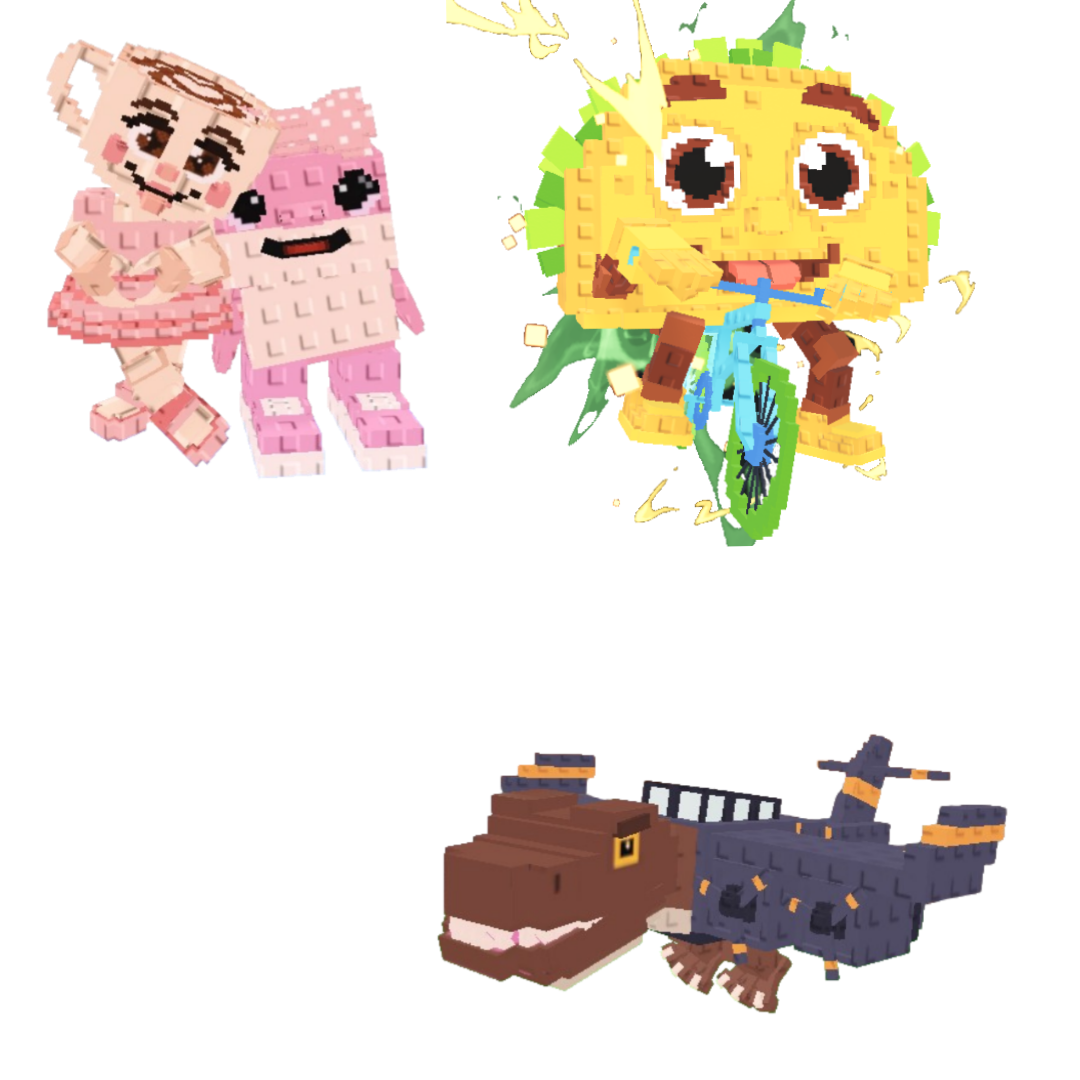 [BUNDLE] - 🥴 1x Las Sis 🥴 1x Tacorita Bicicleta 🥴 1x Nuclearo Dinossauro