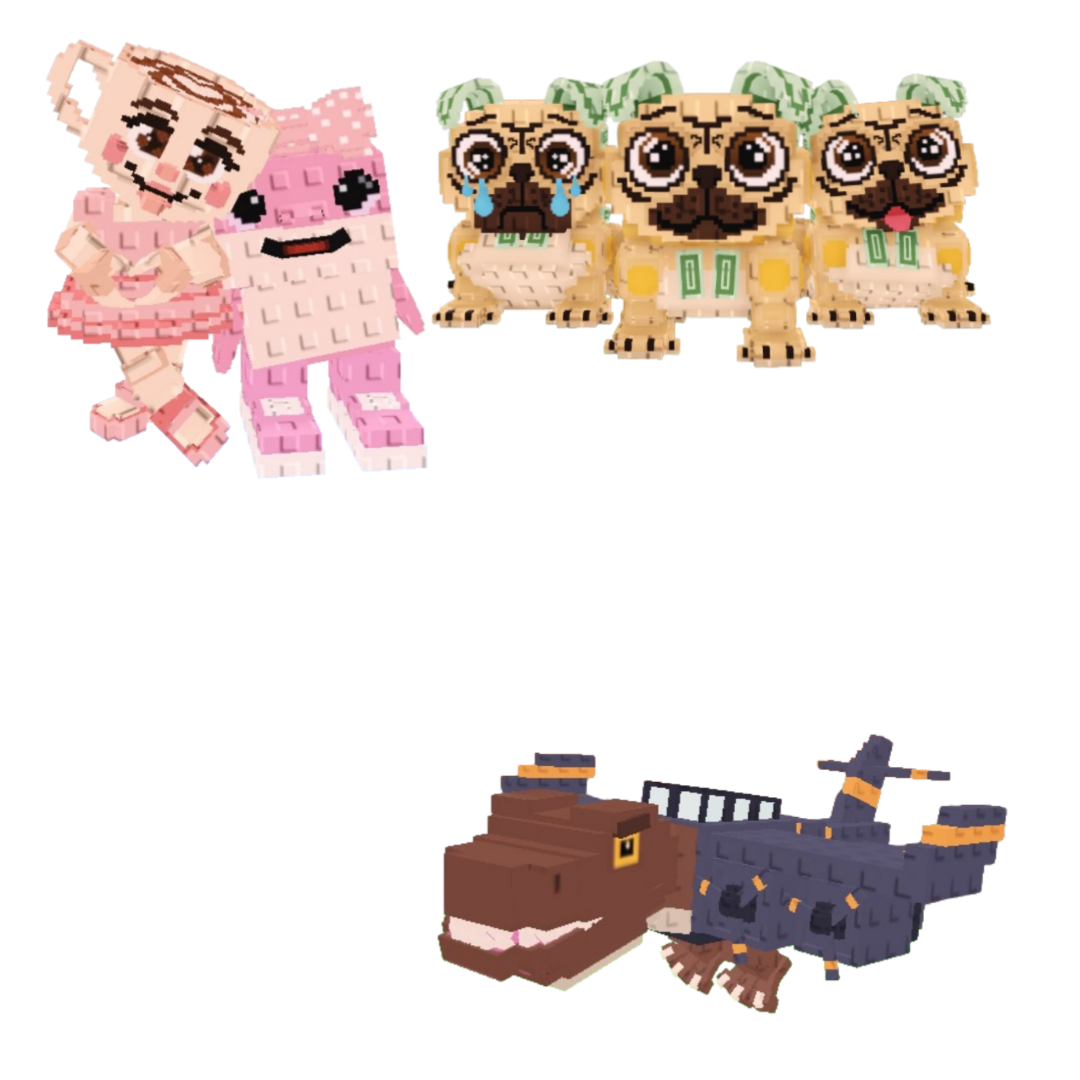 [BUNDLE] - 🧐 1x Las Sis 🧐 1x Los Puggies 🧐 1x Nuclearo Dinossauro