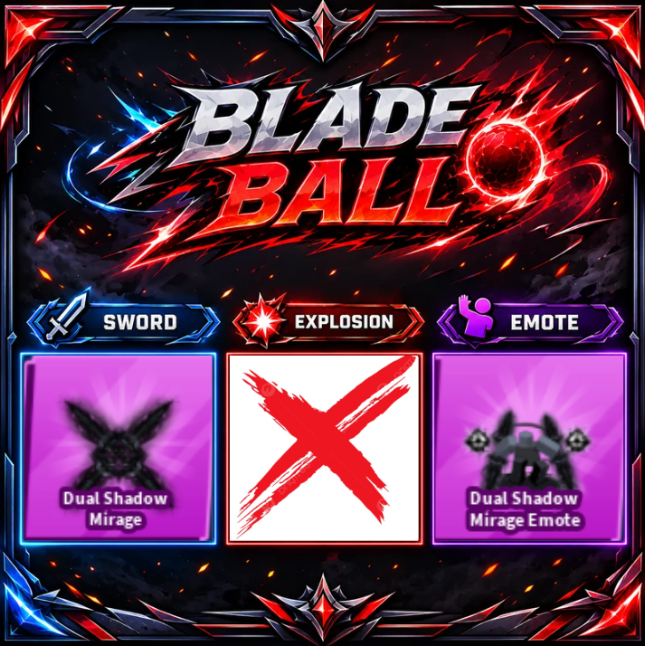 [ Limited Set ] Dual Shadow Mirage + Emote | FAST DELIVERY✅