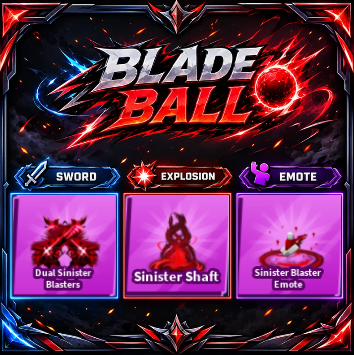 [ Limited Set ] Dual Sinister Blaster + Explosion + Emote | FAST DELIVERY✅