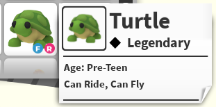 FR TURTLE - ADOPT ME / ADOPT ME!