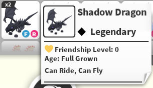 FR SHADOW DRAGON - ADOPT ME / ADOPT ME!