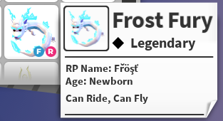 FR FROST FURY - ADOPT ME / ADOPT ME!