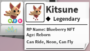 NFR KITSUNE - ADOPT ME / ADOPT ME!