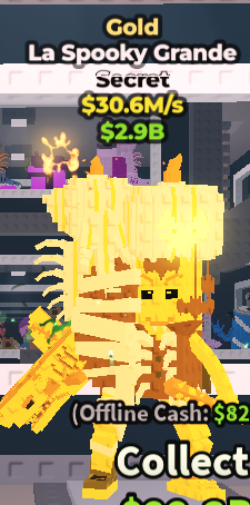 ✨ 30.6M/s ⭐ Gold La Spooky Grande Secret | Steal A Brainrot ⚡ FAST DELIVERY⚡