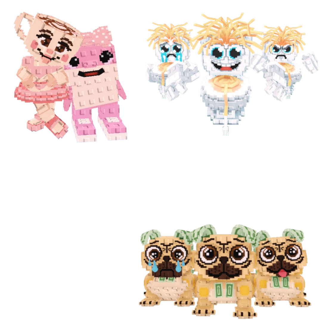 [BUNDLE] - 🍨 1x Las Sis 🍨 1x Los Spaghettis 🍨 1x Los Puggies