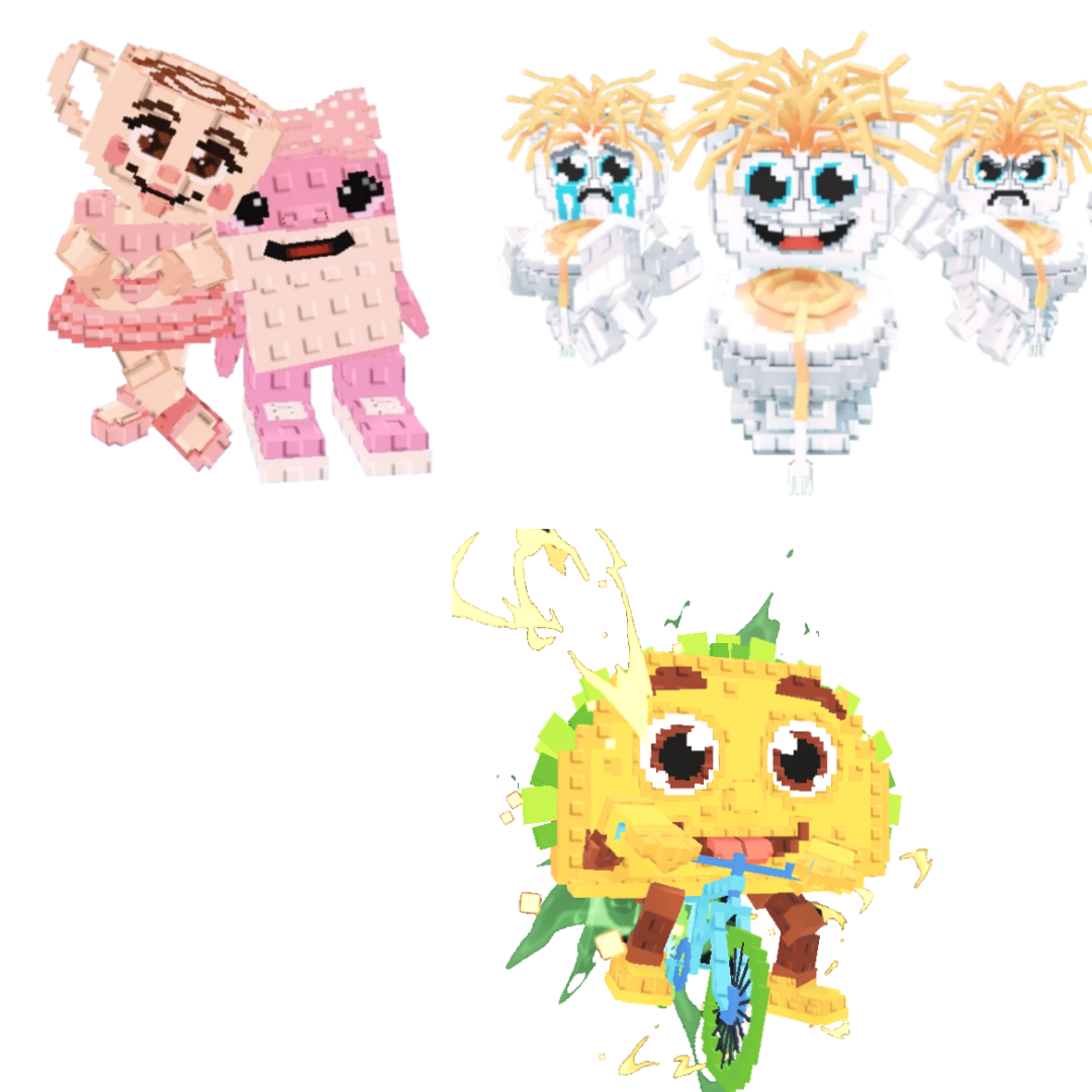 [BUNDLE] - 🎀 1x Las Sis 🎀 1x Los Spaghettis 🎀 1x Tacorita Bicicleta